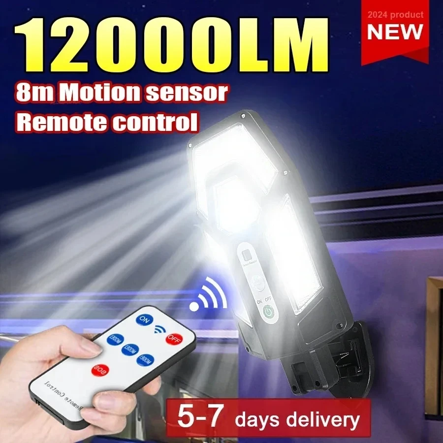 Waterproof Junction Box Solar - 12000LM Powerful Solar Wall Lamp with