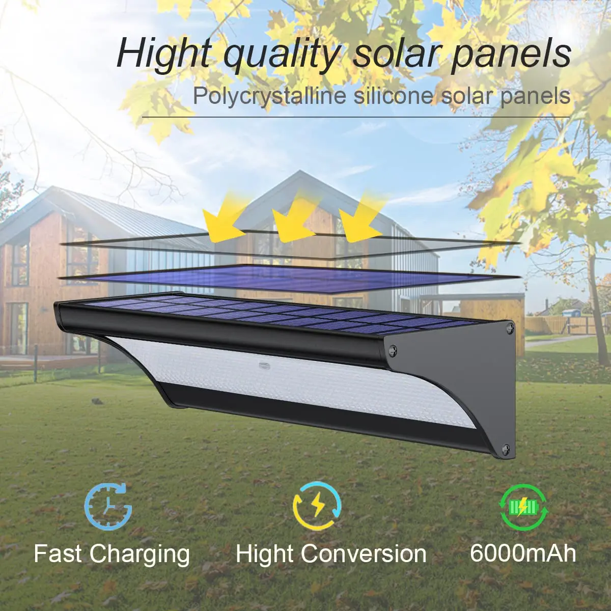 60/48Led Outdoor Solar Wall Li - огляд і ціна Waterproof Junction Box Solar
