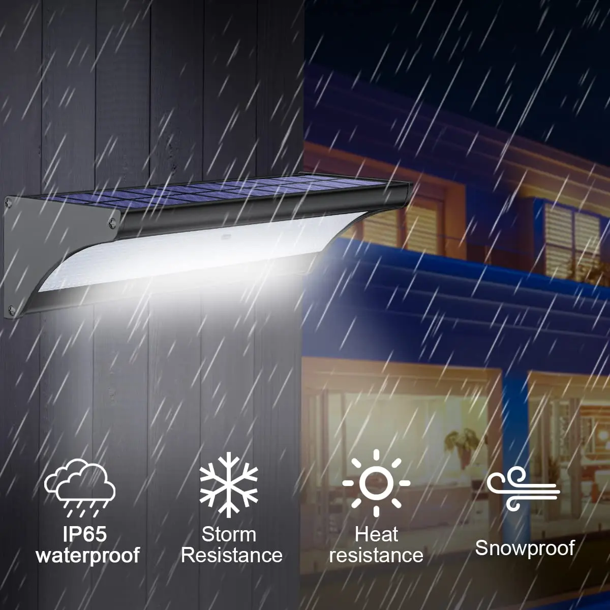 60/48Led Outdoor Solar Wall Li - огляд і ціна Waterproof Junction Box Solar