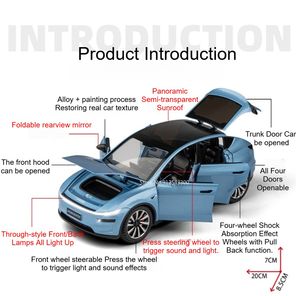 1:24 Scale Model Y Car Models  - огляд і ціна Renewable Energy Kids
