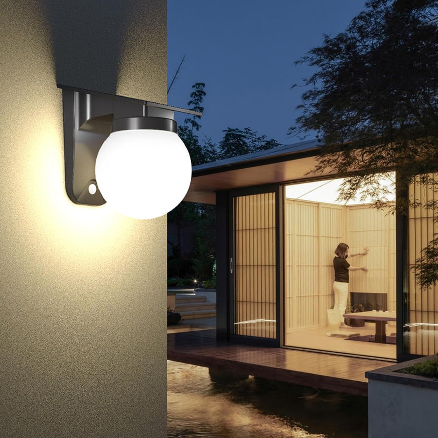 Solar Sphere Wall Lights Outdo - огляд і ціна Waterproof Junction Box Solar