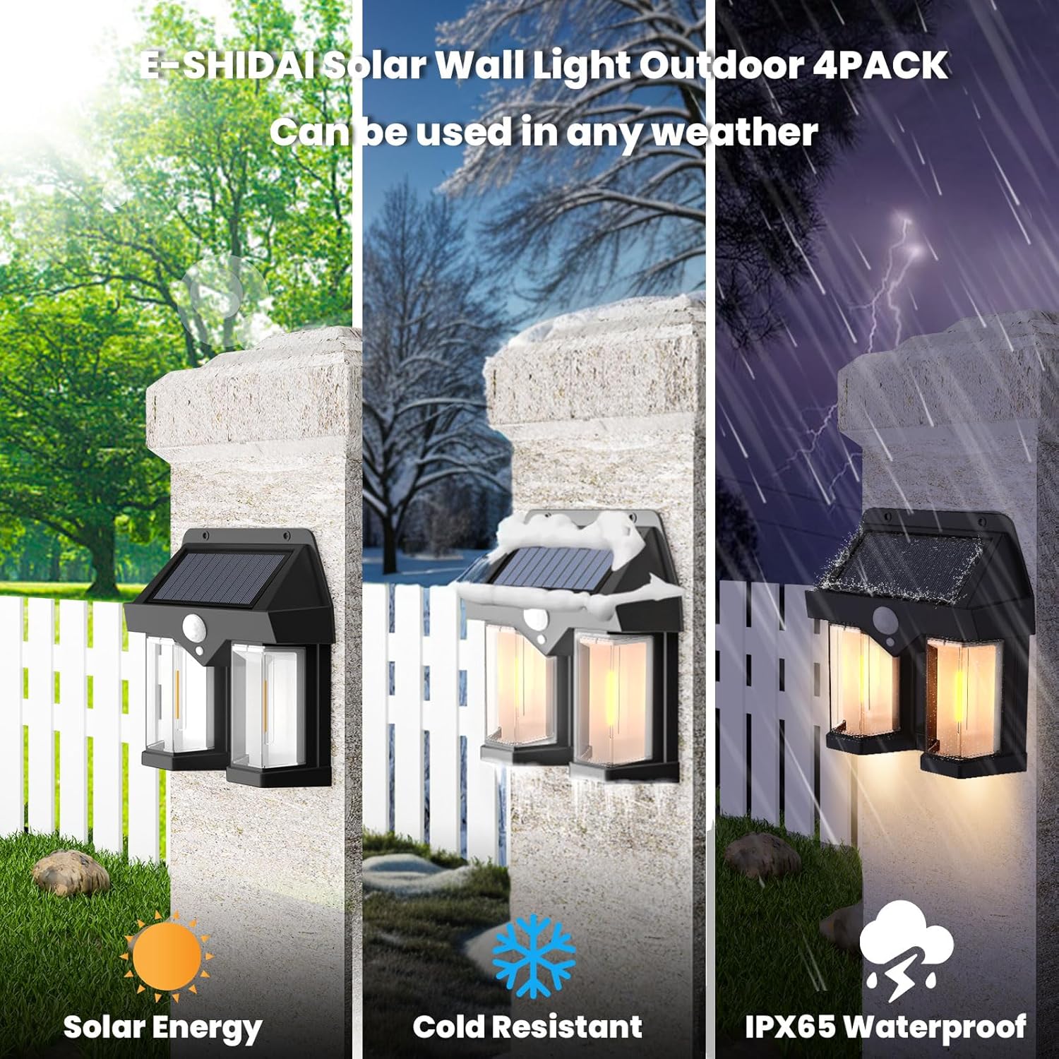 Solar Powered Wall Light Vinta - огляд і ціна Waterproof Junction Box Solar