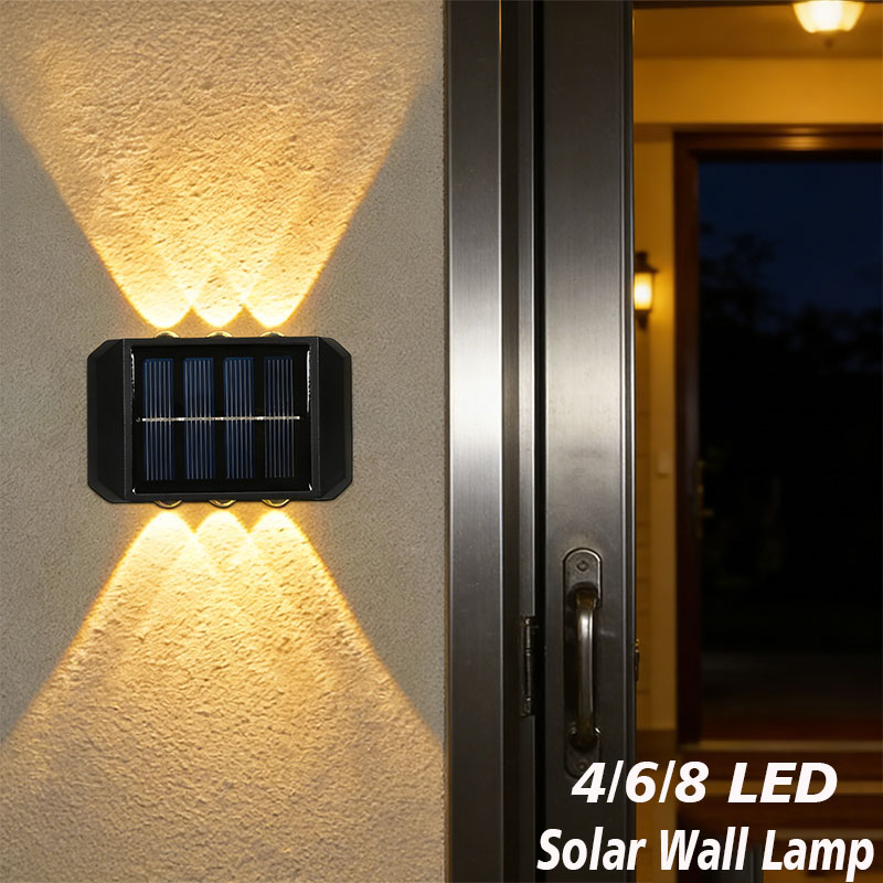 4/6/8 LED Solar Outdoor Light  - огляд і ціна Waterproof Junction Box Solar