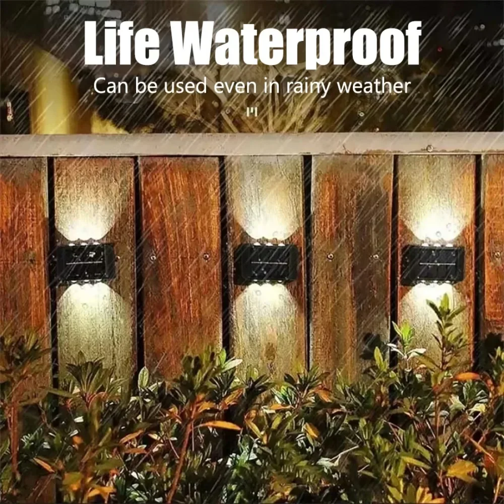 4/6/8 LED Solar Outdoor Light  - огляд і ціна Waterproof Junction Box Solar