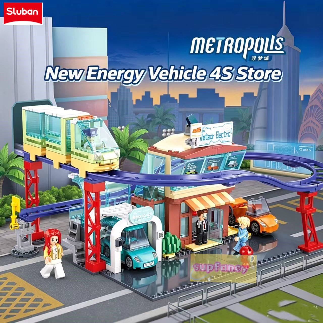 Sluban 379PCS City Street View - огляд і ціна Renewable Energy Kids